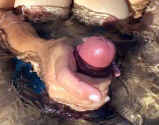 Stroking Bf in the Pool Naturist Resort